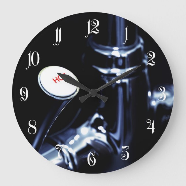 Faucet's handle lever large clock (Front)