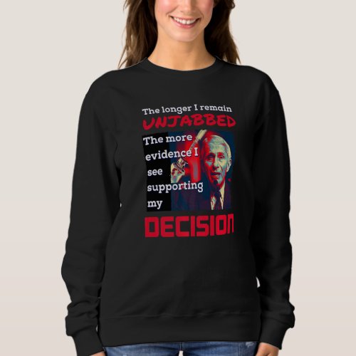 Fauci Liar Fear Vintage Retro Sarcastic Republican Sweatshirt