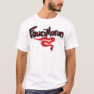Fauci Moron Red Black Snake Anti-Doctor Fauci T-Shirt