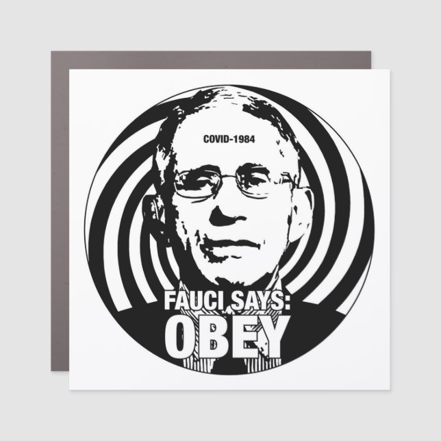 Fauci Obey Car Magnet (Front)