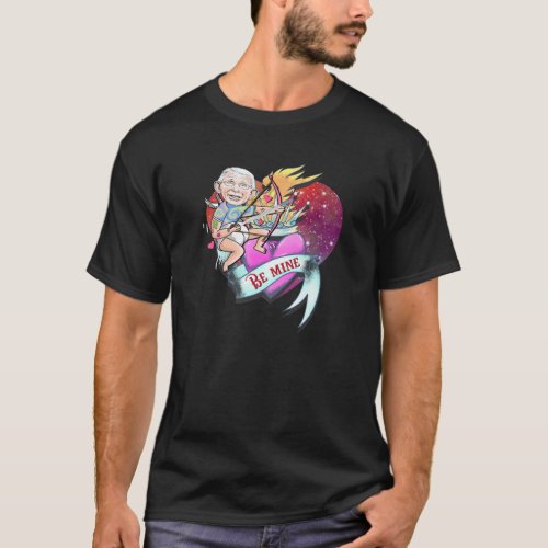 Fauci Ouchie Valentine Heart Tattoo FAUCH Pun Vale T_Shirt