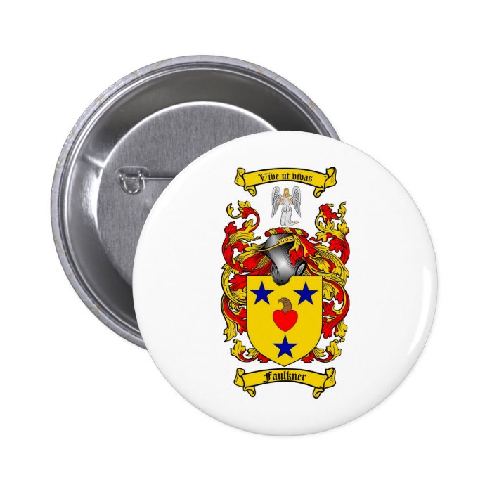 FAULKNER FAMILY CREST    FAULKNER COAT OF ARMS BUTTONS