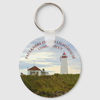 Faulkners Island Lighthouse, Connecticut Keychain