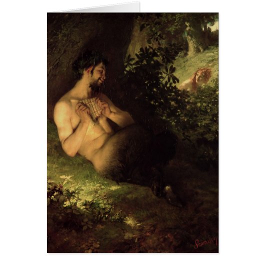 Faun and Nymph, 1868 Cards (Front)