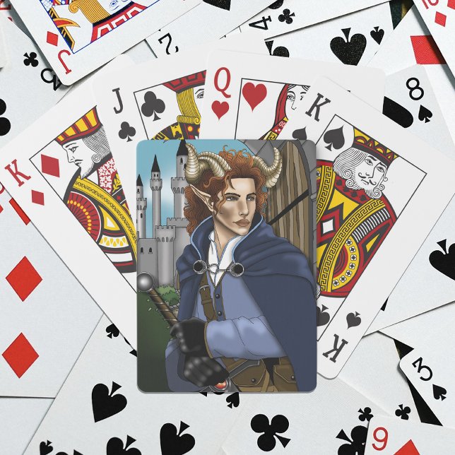 Faun Horned Fae Fantasy  Poker Cards (Creator Uploaded)