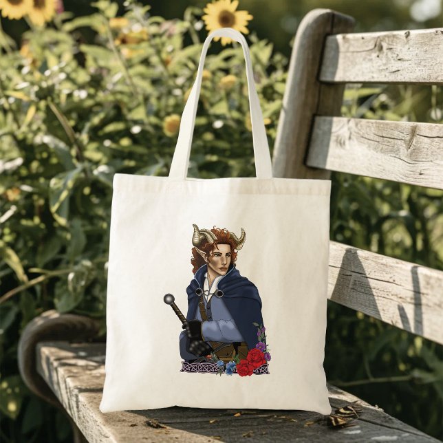 Faun Horned Fae Fantasy  Tote Bag (Creator Uploaded)