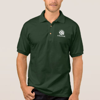 Faunik-claw green polo shirt