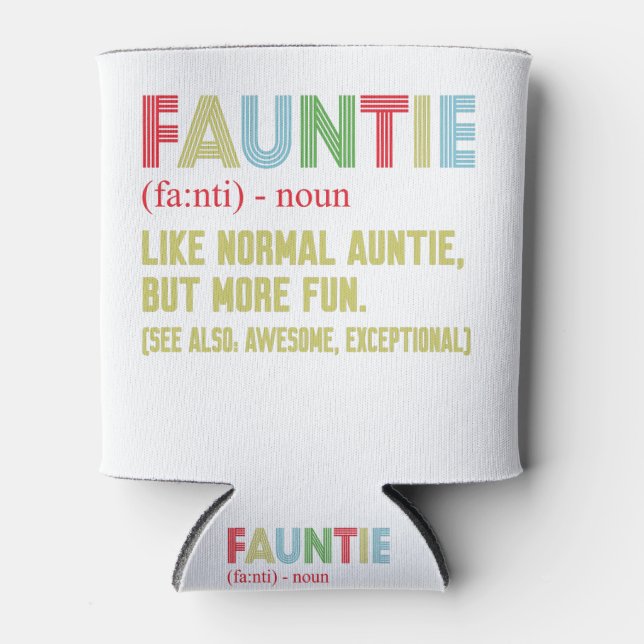 Fauntie auntie can cooler (Front)