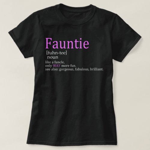 Fauntie like funcle but cooler T_Shirt