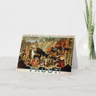 Faust 1887 - Greeting Card