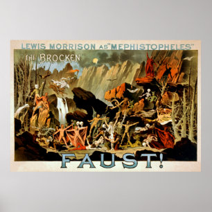Faust 1887 - Theater Poster
