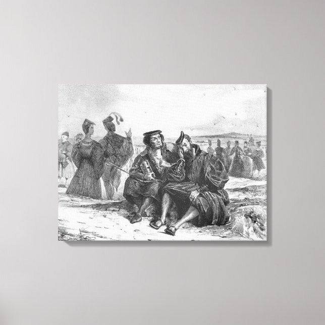 Faust and Wagner in conversation Canvas Print (Front)