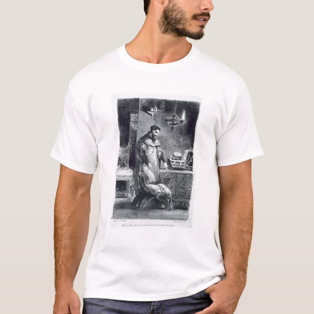Faust in his Study, from Goethe's Faust, 1828, (il T-Shirt (Front)