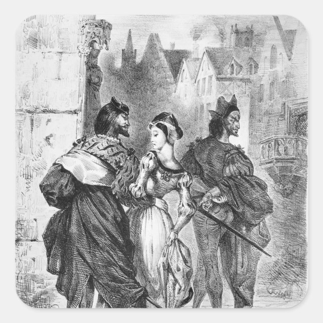 Faust meeting Marguerite Square Sticker (Front)