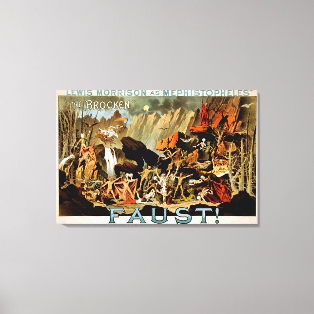 Faust Musical Theatre Poster Canvas Print (Front)