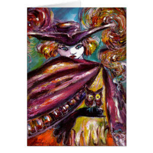 FAUST Mysterious Mask Tricorn and Owl Halloween Cards