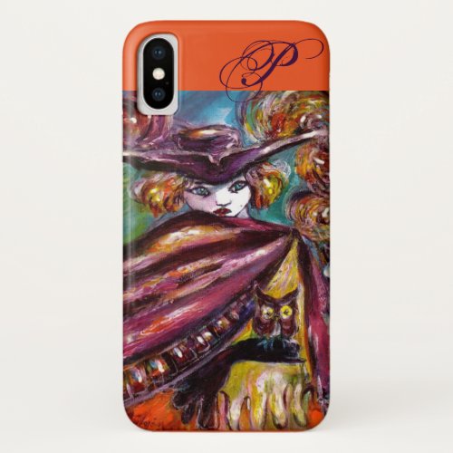 FAUST  Mysterious Mask Tricorn and Owl Monogram iPhone X Case