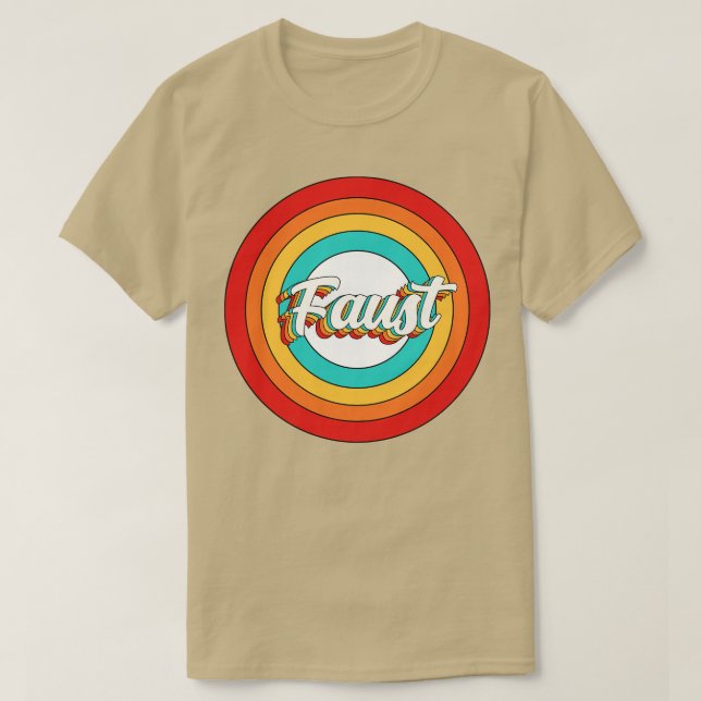 Faust Name Shirt Vintage Faust Circle (Design Front)