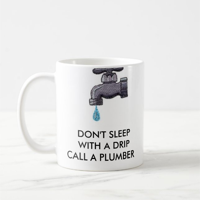 FAUUCET,   DON'T SLEEP  WITH A DRI... - Customized Coffee Mug (Left)