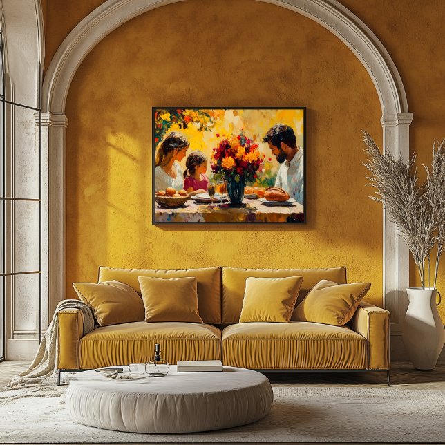 Fauvist Family Gathering - Vibrant and Warm Poster (Creator Uploaded)