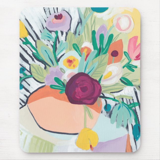 Fauvist Floral II Mouse Pad (Front)