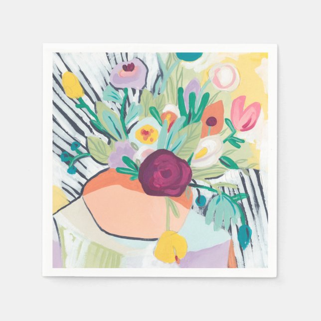 Fauvist Floral II Napkins (Front)