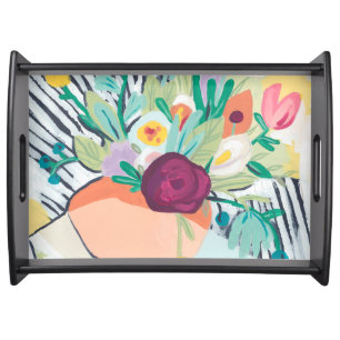 Fauvist Floral II Serving Tray