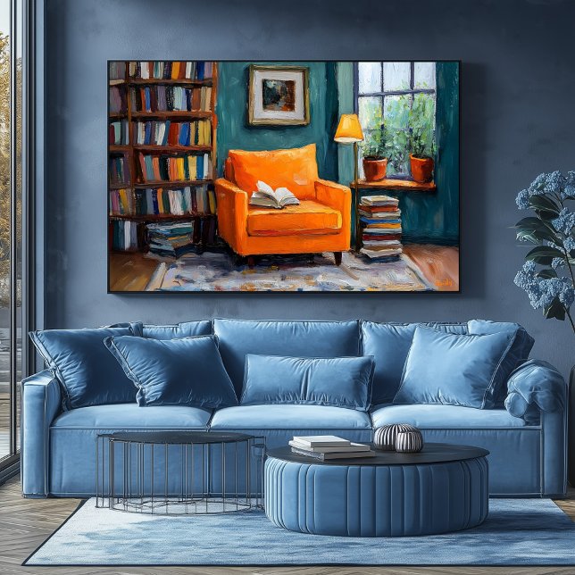 Fauvist Reading Nook Art – Customizable Cozy Home  Poster (Creator Uploaded)