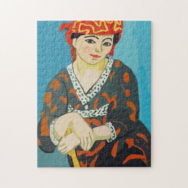 Fauvist Woman Poirtrait,  JigSaw Puzzle (Vertical)