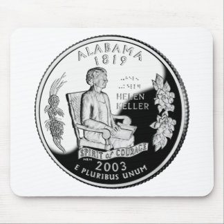 Faux Alabama State Quarter Spirit of Courage Mouse Pad