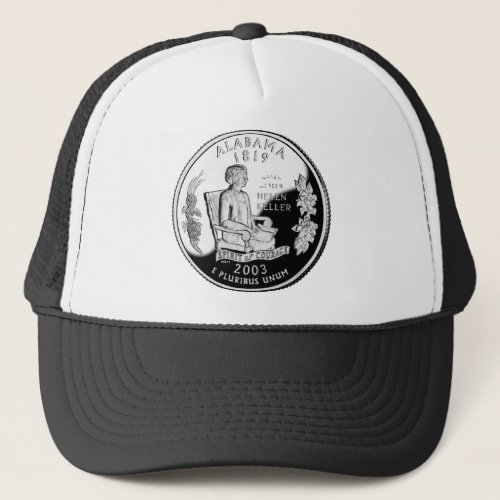 Faux Alabama State Quarter Spirit of Courage Trucker Hat