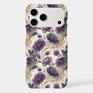 Faux alcohol ink floral pattern iPhone 17 pro max case