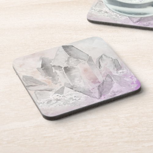 *~* Faux Amethyst Chakra Crystal Energy Healing Drink Coaster