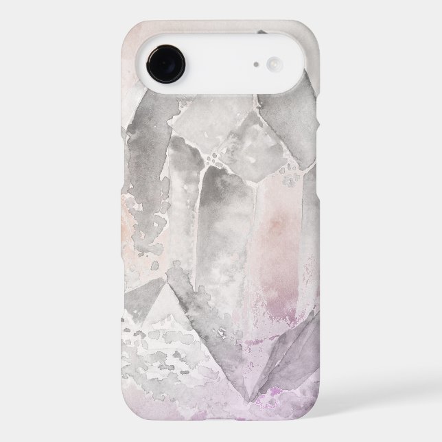 *~* Faux Amethyst Crystal Healing Energy Chakra Case-Mate iPhone Case (Back)