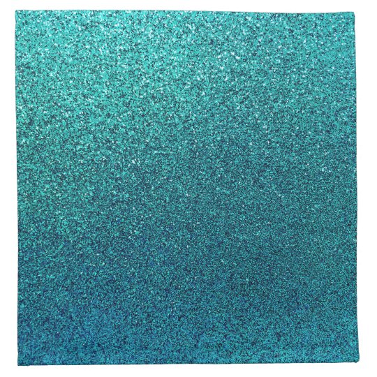 Faux Aqua Teal Turquoise Blue Glitter Background Cloth Napkin | Zazzle.com