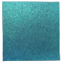 Faux Aqua Teal Turquoise Blue Glitter Background Cloth Napkin