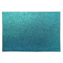 Faux Aqua Teal Turquoise Blue Glitter Background Placemat