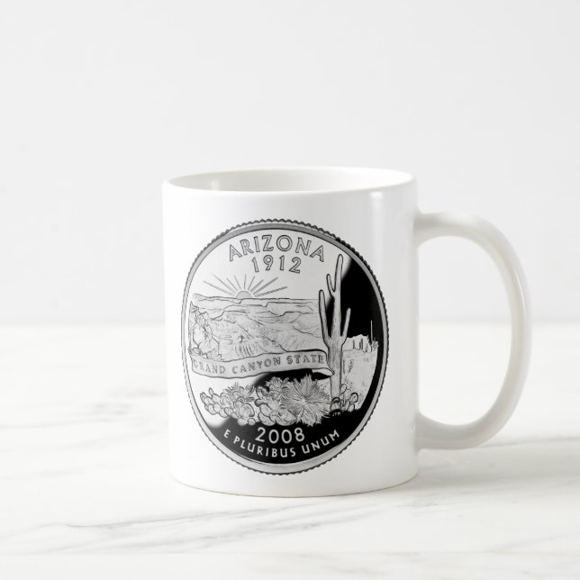 Faux Arizona State Quarter Grand Canyon State Coffee Mug (Right)
