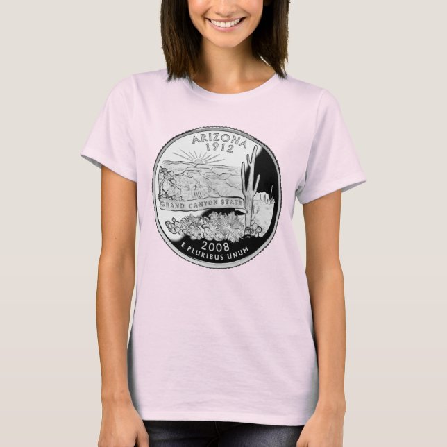 Faux Arizona State Quarter Grand Canyon State T-Shirt (Front)