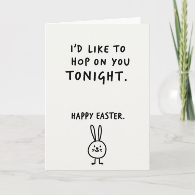 Faux Art Paper Easter Card (Front)