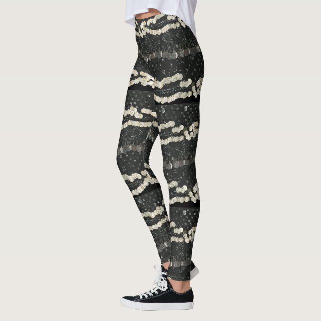 Faux Assuit and Coin Belly Dance Leggings (Left)