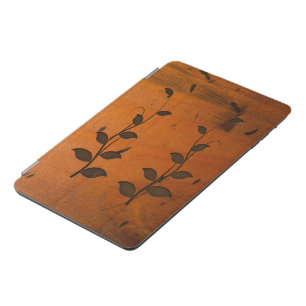 Faux Baltic Pine Wood Carving Growing Vines iPad Mini Cover