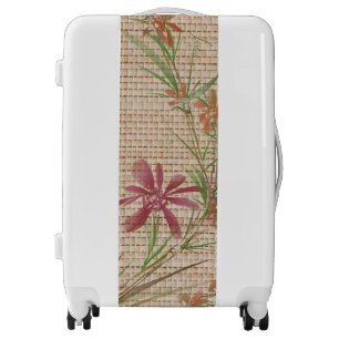 Faux Bamboo Original Art Luggage Suitcase