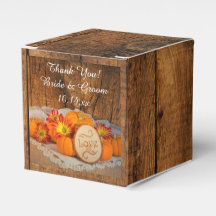 Fall Wedding Favor Boxes Zazzle