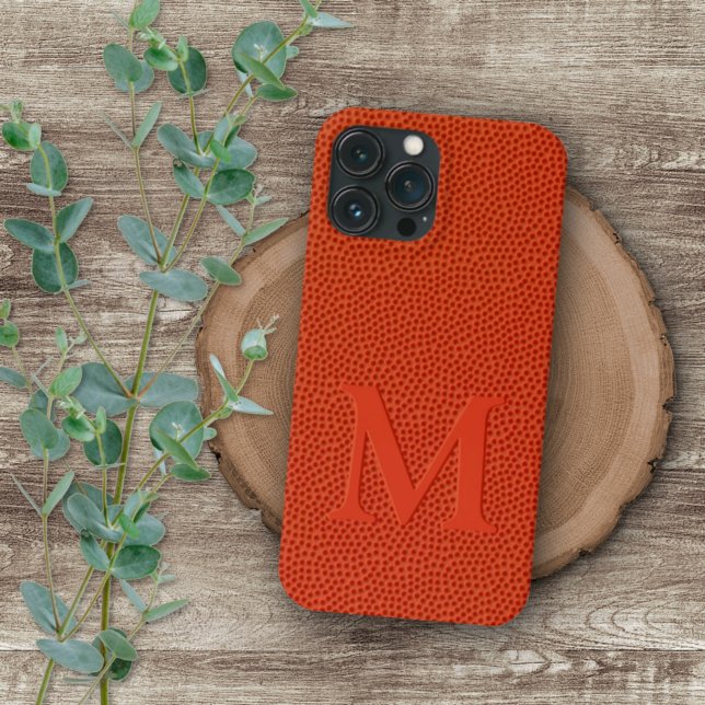 Faux Basketball Leather Skin Texture Pattern iPhone Case (Creator Uploaded)