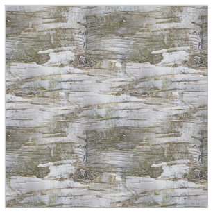 Faux Birch Tree Bark Texture Look Pattern Fabric