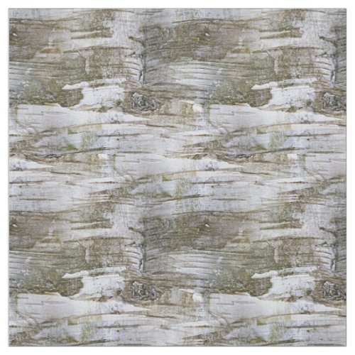Faux Birch Tree Bark Texture Look Pattern Fabric