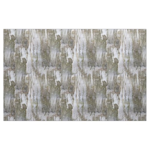 Faux Birch Tree Bark Texture Look Pattern Fabric