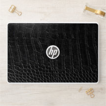 Faux Black Alligator Leather Print