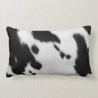 cow hide lumbar pillow